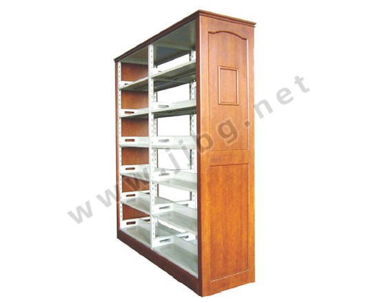 點(diǎn)擊查看商品:高檔六層雙面雙柱鋼木書架